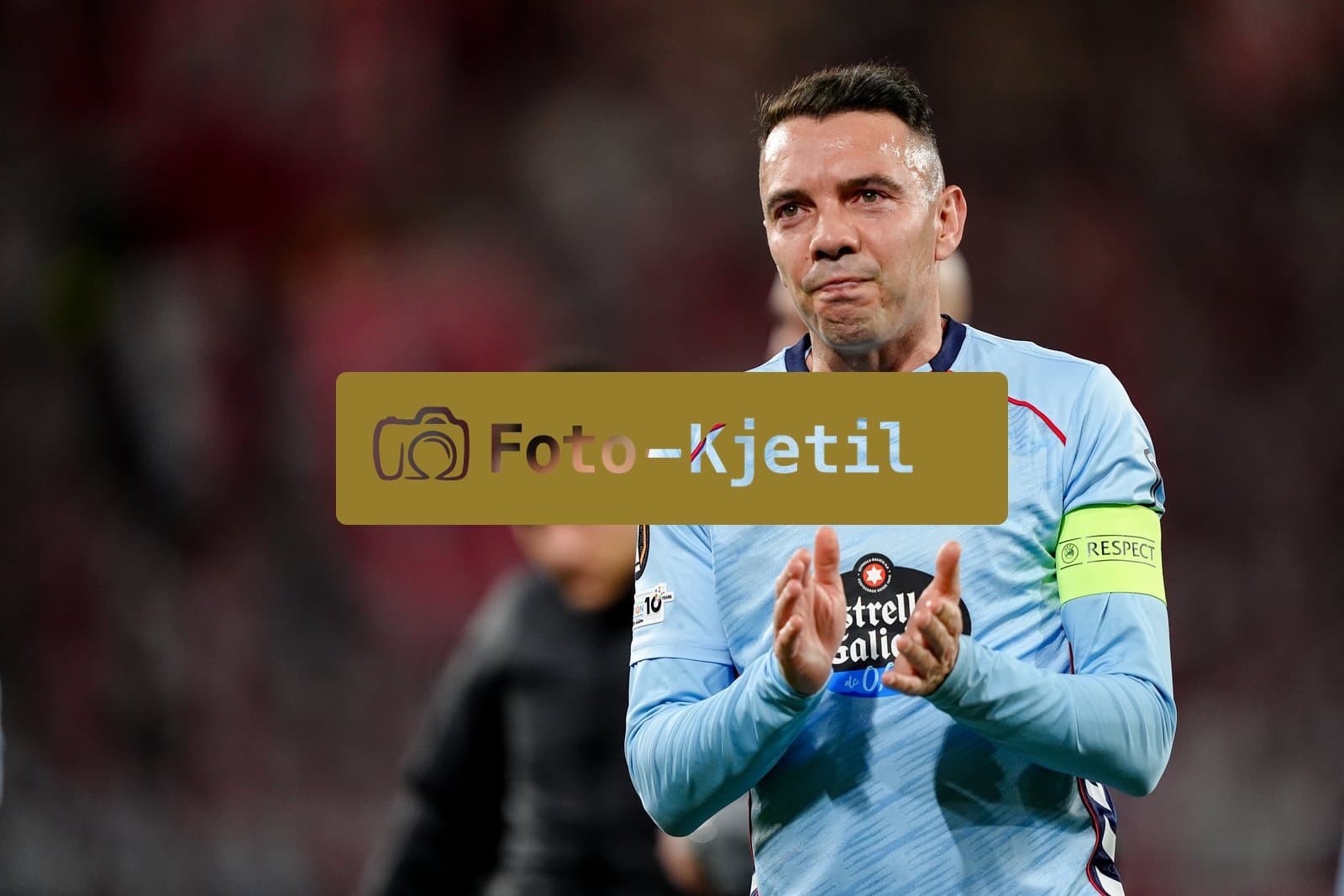 Deutschland: UEFA Europa League Viertelfinale Hinspiel 2025/26, SC Freiburg vs Celta Vigo - Europa-Park-Stadion, Freiburg im Breisgau: Iago Aspas (10 Celta) enttäuscht nach der Niederlage